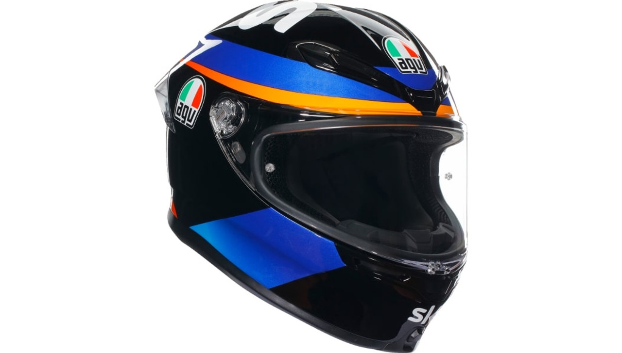 AGV K6 S Marini Sky Racing Team 2021 Helmet - Black/Blue